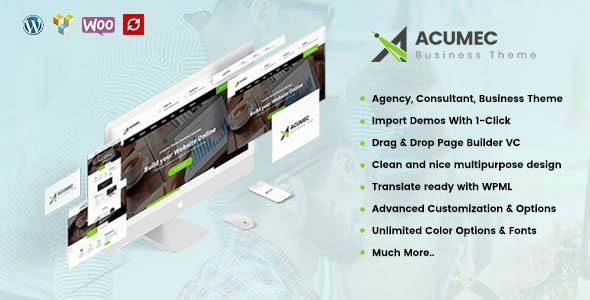 Acumec v1.4-商业多用途WordPress主题