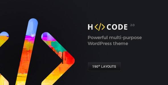 H-Code 响应式和多用途WordPress主题[更至v2.2.0]