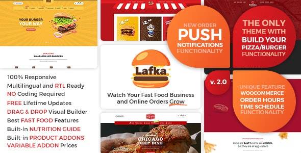 Lafka-汉堡披萨快餐配送和餐厅的WooCommerce主题[更至v4.3.1]