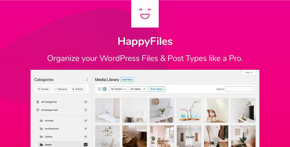 HappyFiles Pro–WordPress媒体库文件管理插件[更至v1.7]