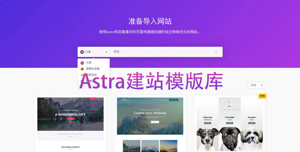 [汉化破解]Astra Premium Sites-Astra在线模版库导入插件[更至v3.1.11]