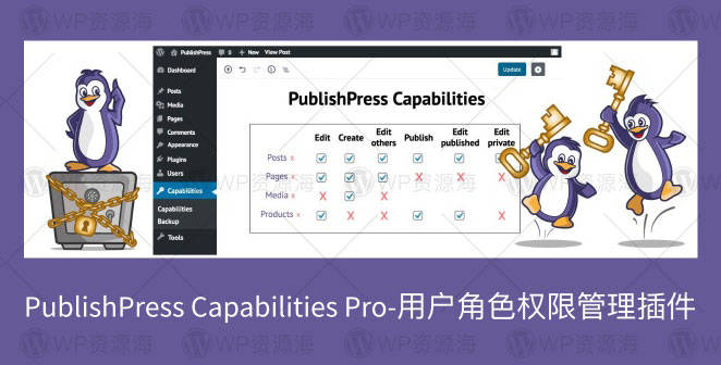 PublishPress Capabilities Pro-用户角色权限管理WordPress插件[更至v2.4.4]