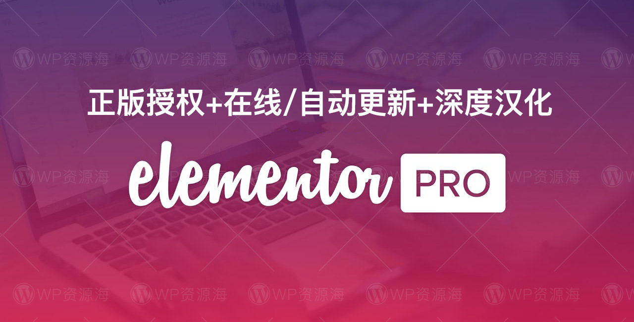 【正版授权】Elementor Pro 官方正版激活/支持在线自动更新/最新全模板[更至v3.7.7]