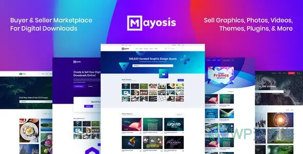 Mayosis-虚拟商品/素材/资源下载WordPress主题插图-WP资源海 Mayosis-虚拟商品/素材/资源下载WordPress主题插图-WP资源海