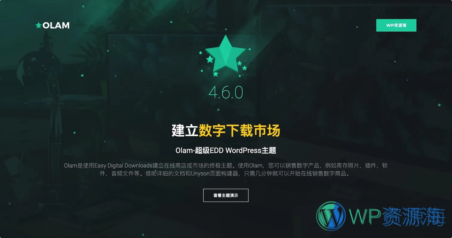 Olam 虚拟资源下载/数字商城WordPress主题插图-WordPress资源海