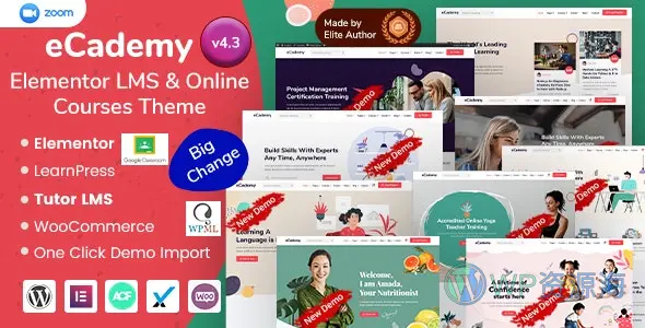 eCademy-LMS在线教育课程学习WordPress主题插图-WP资源海 eCademy-LMS在线教育课程学习WordPress主题插图-WP资源海