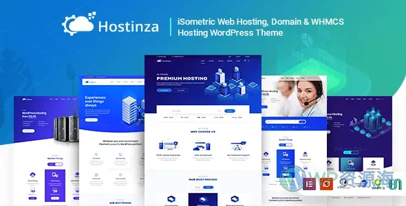 Hostinza-Whmcs虚拟主机域名出售WordPress主题插图-WP资源海