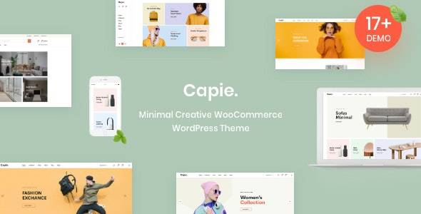 Capie v1.0.19-最小的创意WooCommerce WordPress主题