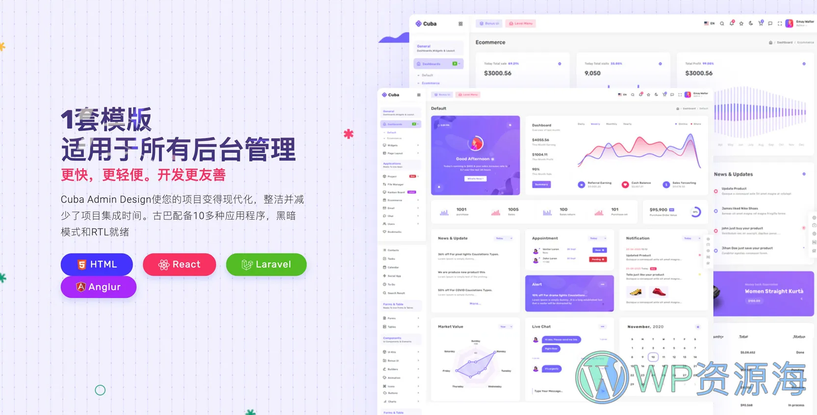 Cuba-多框架适配HTML后台管理模板插图2-WP资源海 Cuba-多框架适配HTML后台管理模板插图2-WP资源海