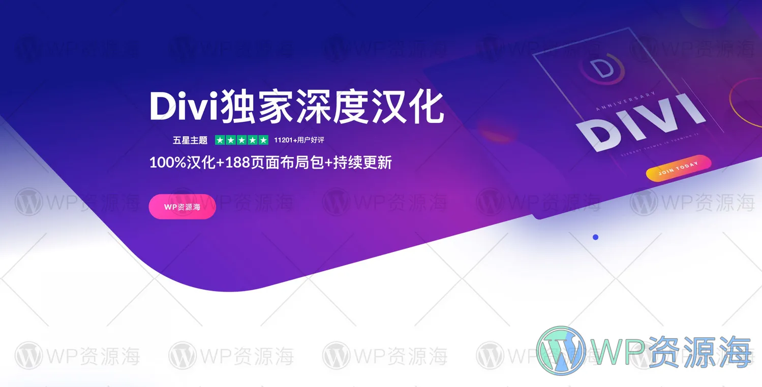 【正版key】Divi主题最新中文汉化版/可在线更新插图-WP资源海 【正版key】Divi主题最新中文汉化版/可在线更新插图-WP资源海