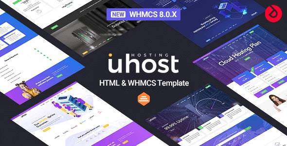 UHOST v1.6-IDC主机商/云服务器托管/html+whmcs模板插图-WordPress资源海
