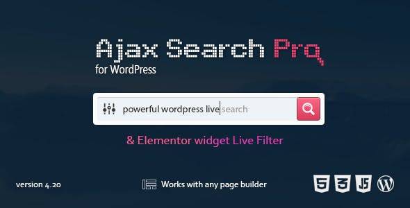 Ajax Search Pro WordPress即时搜索筛选插件[更至v4.26.8]