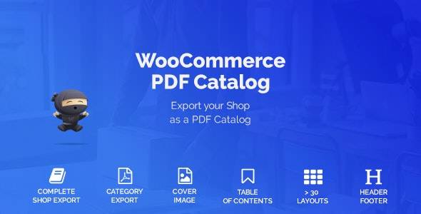 WooCommerce PDF Catalog v1.13.6-woo商店转PDF目录插件