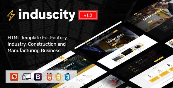 induscityhtmV1.0-工业和建筑HTML模板