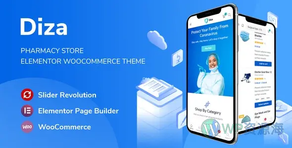 Diza-医药医疗设备商店WordPress主题插图-WP资源海 Diza-医药医疗设备商店WordPress主题插图-WP资源海