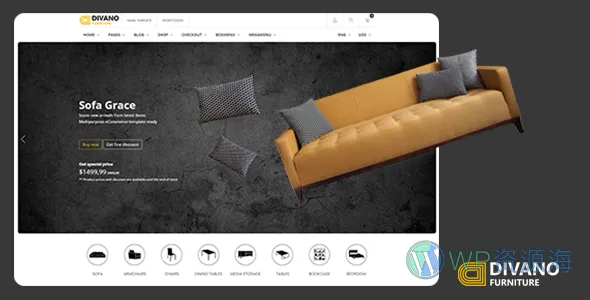 Divano v1.0-简约大气的家具公司/家居用品HTML网站模板插图-WP资源海 Divano v1.0-简约大气的家具公司/家居用品HTML网站模板插图-WP资源海