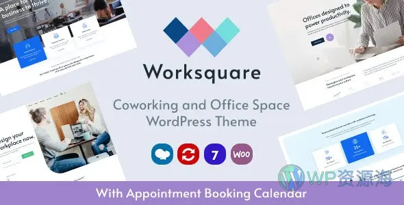 Worksquare v1.2-共享办公空间WordPress主题插图-WP资源海 Worksquare v1.2-共享办公空间WordPress主题插图-WP资源海