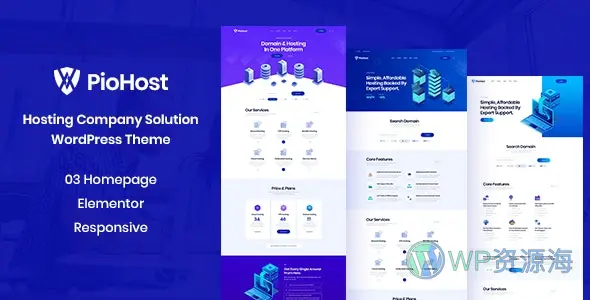 Piohost-云主机/域名/网站托管WordPress主题插图-WP资源海 Piohost-云主机/域名/网站托管WordPress主题插图-WP资源海