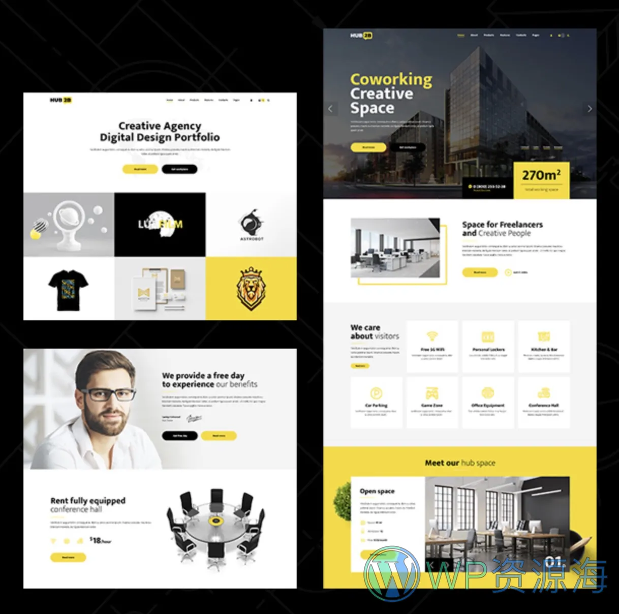 Hub2B v1.0.6-众创共享办公空间/孵化器wordpress主题插图3-WP资源海 Hub2B v1.0.6-众创共享办公空间/孵化器wordpress主题插图3-WP资源海