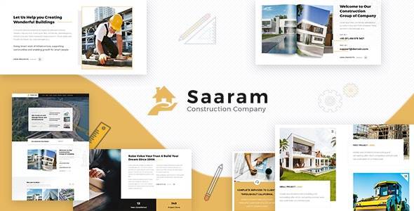 Saaram v1.6-建筑工程设计师WordPress主题