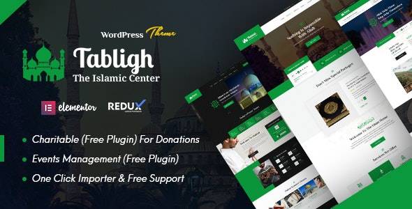 Tabligh v1.0-伊斯兰学院和清真寺WordPress主题