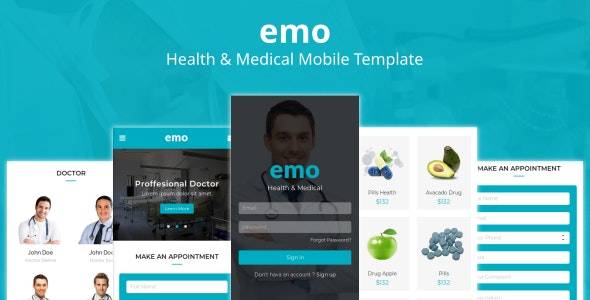 Emo-健康医疗移动HTML模板
