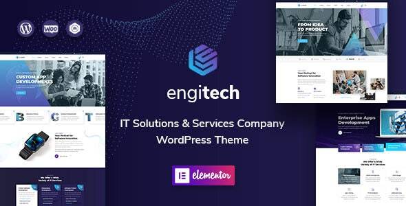 Engitech-IT解决方案/科技软件服务公司WordPress主题[更至v1.8.5]