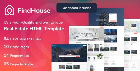 FindHouse-房地产/住宅装修与设计公司HTML模板