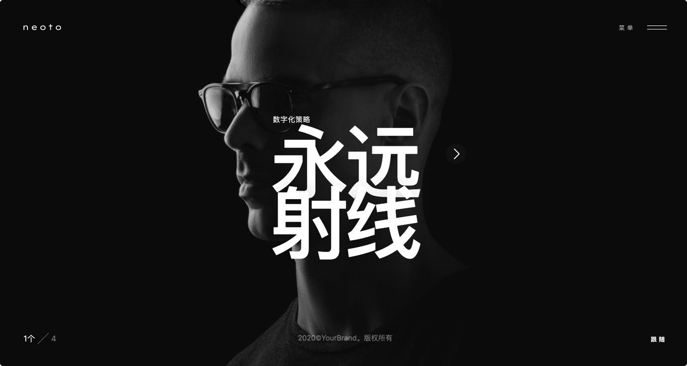 Neoto 1.0.1-高端炫酷的项目作品展示HTML模板