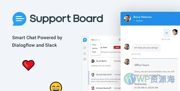 Support Board–在线客服/工单支持/聊天工具WordPress插件插图-WP资源海 Support Board–在线客服/工单支持/聊天工具WordPress插件插图-WP资源海