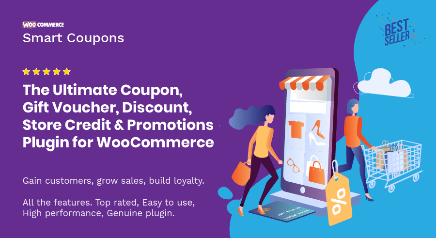 WooCommerce Smart Coupons智能优惠券插件[更至v5.3.0]