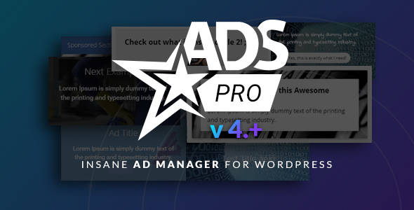 Ads Pro 强大的广告管理系统WordPress插件[更至v4.85]