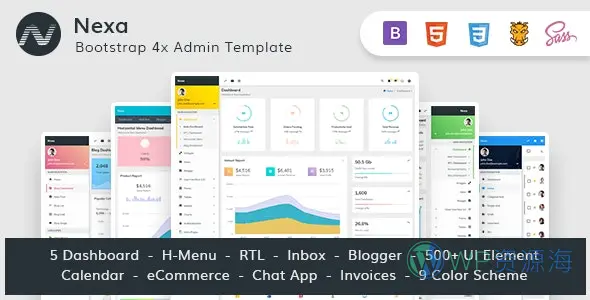 Nexa-Bootstrap4 Material材料设计风后台管理模板[更至v2.1.1]插图-WP资源海