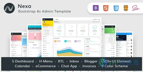 Nexa-Bootstrap4 Material材料设计风后台管理模板[更至v2.1.1]插图-WordPress资源海