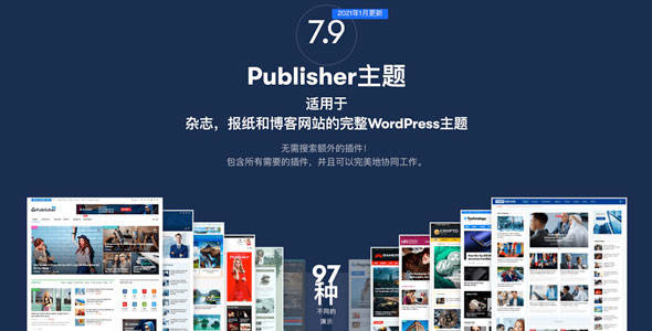Publisher Pro–新闻报纸期刊杂志WordPress主题[更至v7.11.0 Pro]