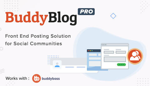BuddyBlog Pro v1.4.2前端投稿发文解决方案wordpress插件