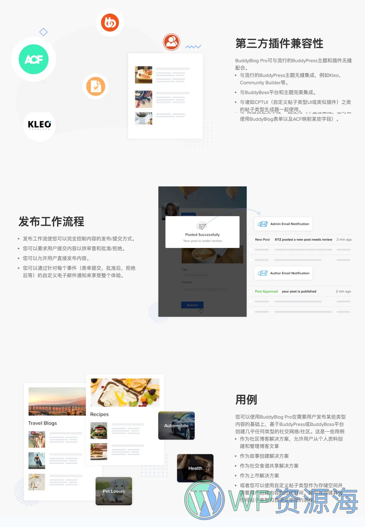 BuddyBlog Pro 前端用户投稿发文WordPress插件插图4-WP资源海 BuddyBlog Pro 前端用户投稿发文WordPress插件插图4-WP资源海