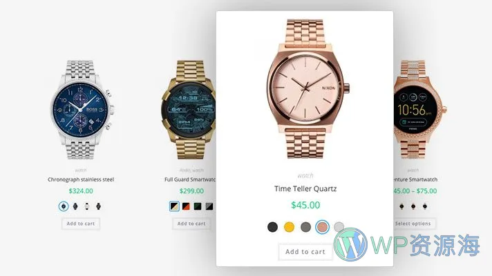 WooCommerce Variation Swatches Pro-Woo多颜色管理色板插件插图-WP资源海 WooCommerce Variation Swatches Pro-Woo多颜色管理色板插件插图-WP资源海