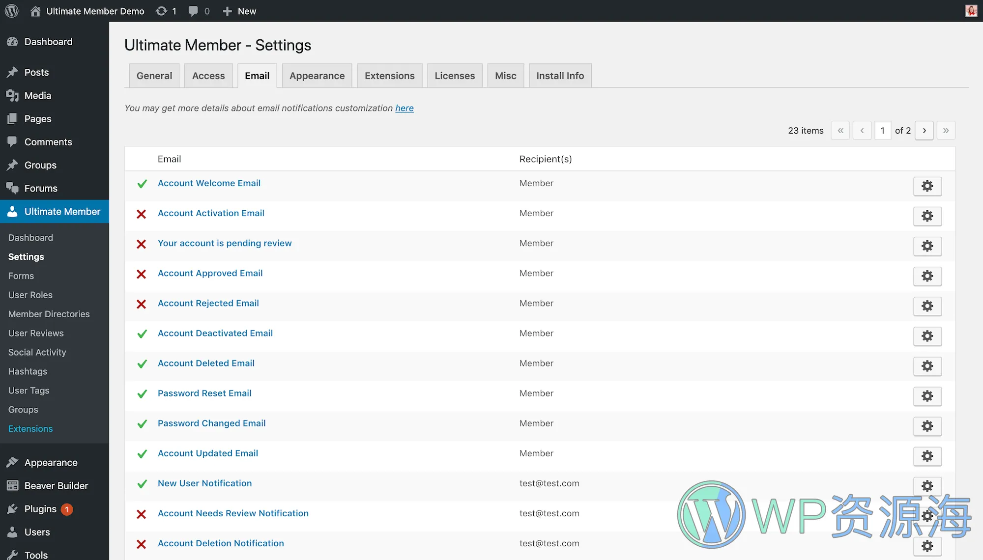 Ultimate Member-VIP会员和用户权限管理WordPress插件插图8-WP资源海 Ultimate Member-VIP会员和用户权限管理WordPress插件插图8-WP资源海