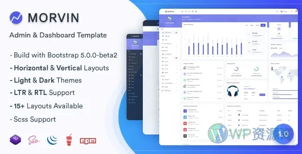 Morvin-2021最新后台管理Bootstrap+HTML模板插图-WP资源海 Morvin-2021最新后台管理Bootstrap+HTML模板插图-WP资源海
