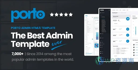 Porto Admin-HTML5响应式管理后台模板插图-WP资源海