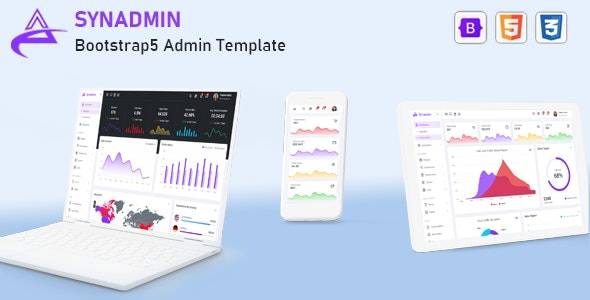 Synadmin – HTML+Bootstrap 5 后台管理模板