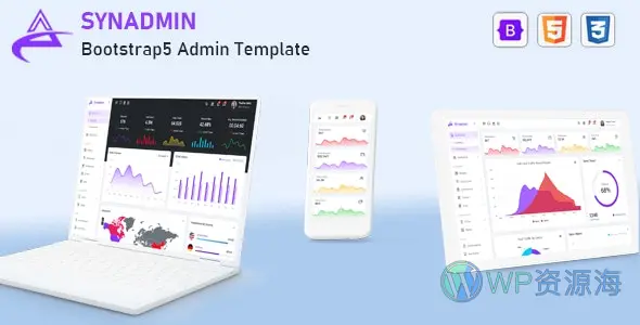 Synadmin – HTML+Bootstrap 5 后台管理模板插图-WordPress资源海