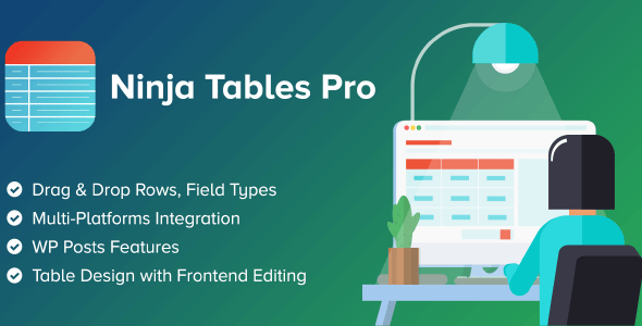 Ninja Tables Pro-最快、最多样化的WP数据表格插件[更至v5.0.0]