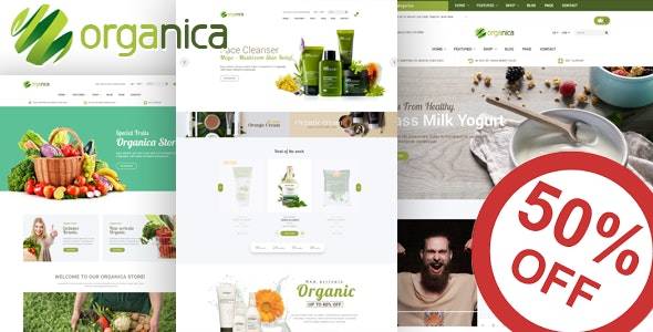 Organica-天然有机绿色食品/化妆品WordPress主题[更至v1.5.9]