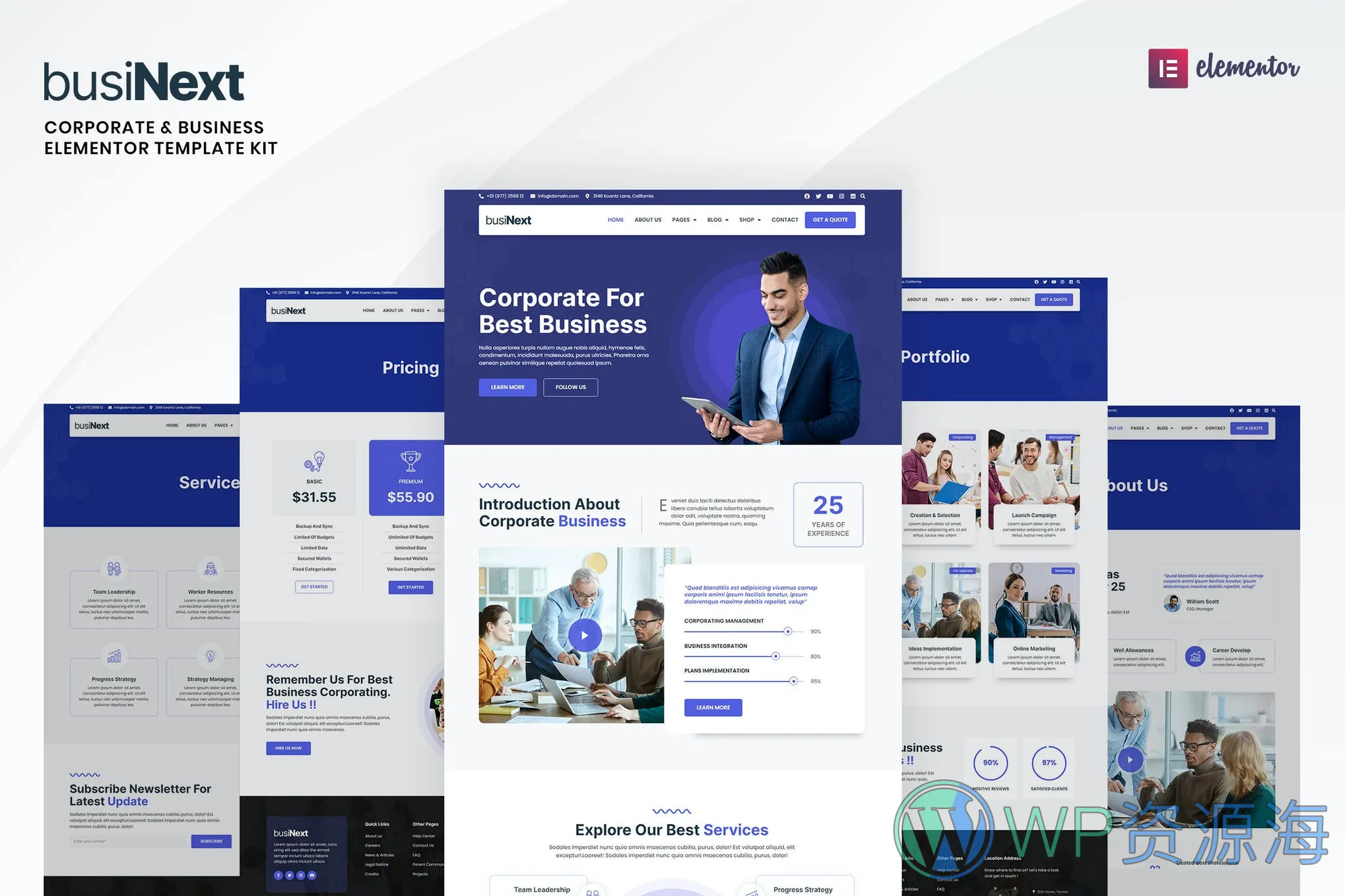 【超全建站模板库-5600套】Elementor Template Kits 网站模板套件插图1-WP资源海