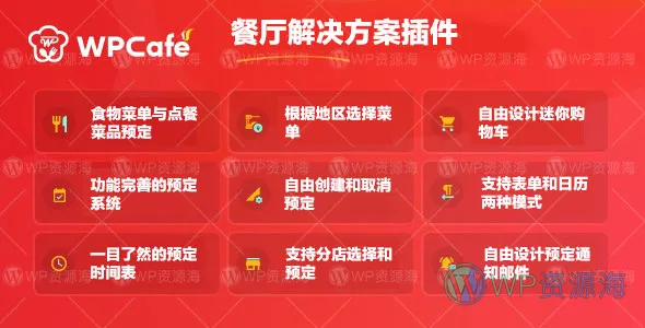 WPCafe Pro v2.2.14菜单点餐预订外卖送餐WordPress插件插图-WordPress资源海