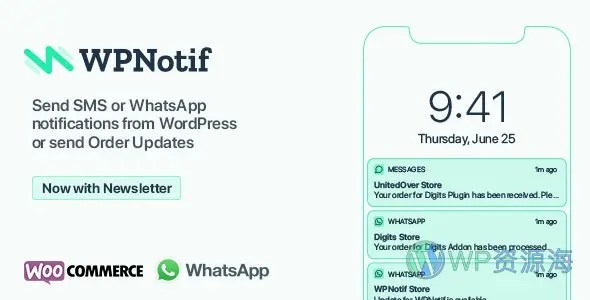 WPNotif-短信和WhatsApp消息通知WordPress插件插图-WP资源海