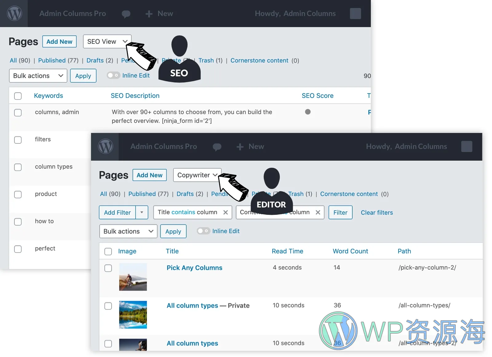 【全扩展】Admin Columns Pro WP后台优化/条件筛选与搜索插件插图6-WP资源海 【全扩展】Admin Columns Pro WP后台优化/条件筛选与搜索插件插图6-WP资源海