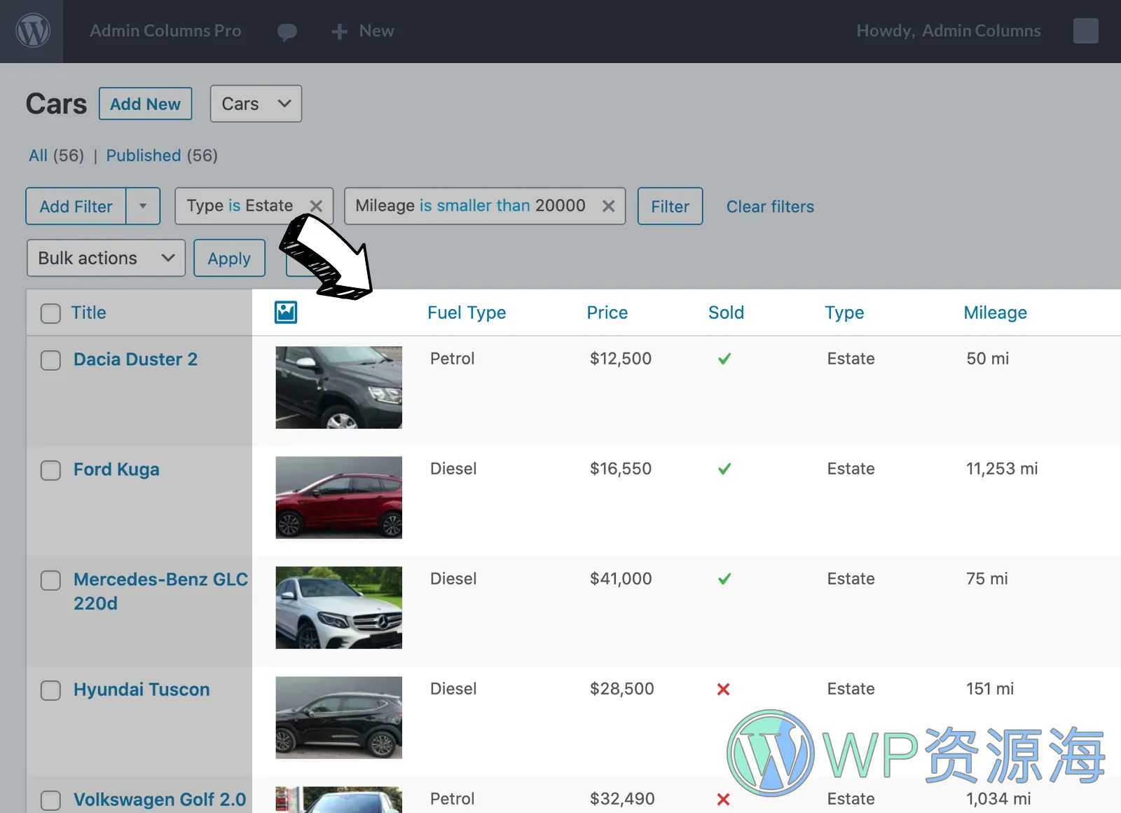 【全扩展】Admin Columns Pro WP后台优化/条件筛选与搜索插件插图7-WP资源海 【全扩展】Admin Columns Pro WP后台优化/条件筛选与搜索插件插图7-WP资源海